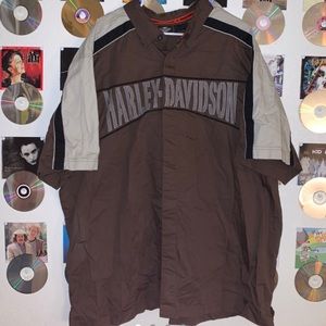 Vintage Harley Davidson button up